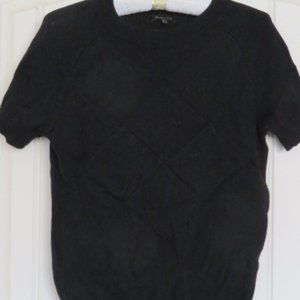 Massimo DUTTI Black Geometric Shapes Knit Sweater Various Sizes (K318)